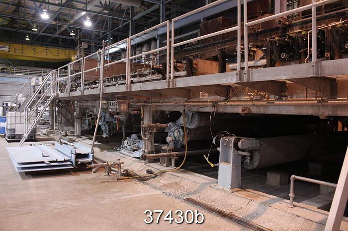 Used Metso Cantilevered Fourdrinier Table, 249" Wire Width, 60' Table length #37430