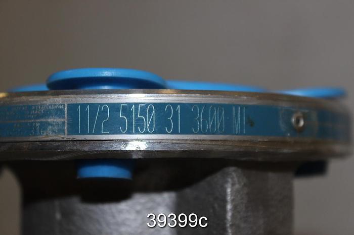 Used Neles Jamesbury 1.5" Manual Ball Valve, 1 1/2 5150 31 3600 MT #39399