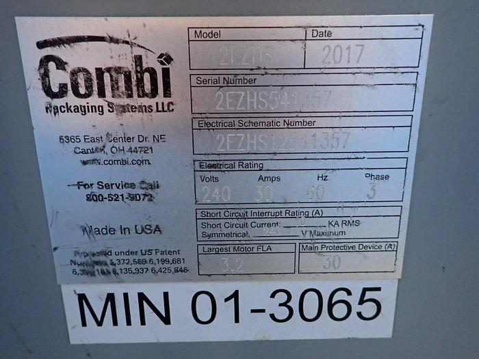 Used 2017 Combi ErgoPack - Semi Auto case packing station.