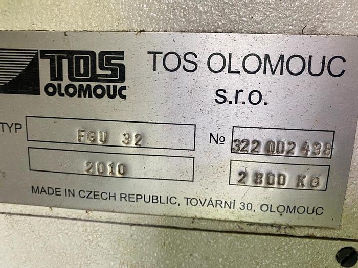 Used 2010 TOS Olomouc FGU32 Horizontal Milling Machine