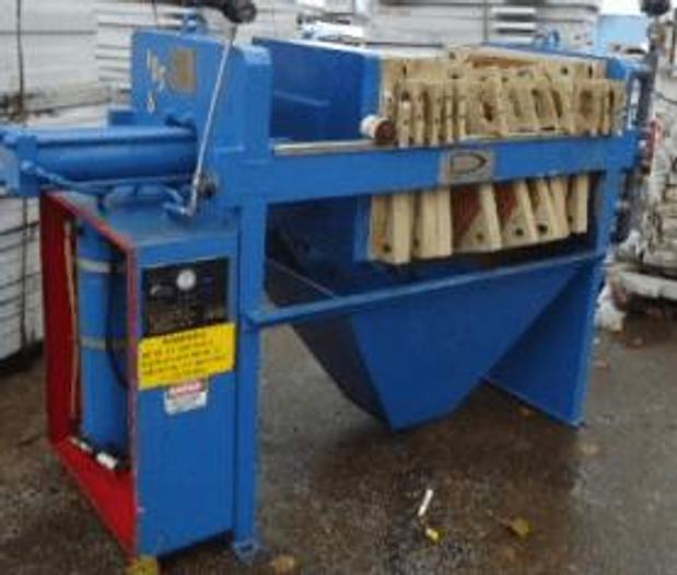 Used 4 CU. FT. DURCO FILTER PRESS POLYPRO 630MM AUTOMATIC HYDRAULIC CLOSURE