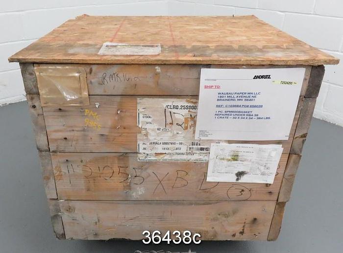 Refurbished Fiberprep SPM600 Pressure Screen Basket, 0.10mm Slots #36438