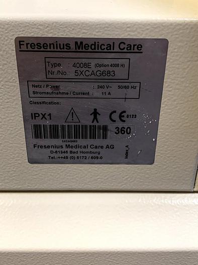 Used Fresenius Medical Care 4008E (Option H) Dialysegerät