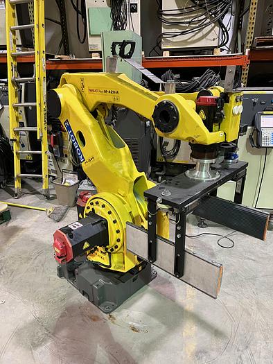 Used FANUC M-410iA ROBOT WITH R30iA CONTROLLER, TESTED AND CLEANED