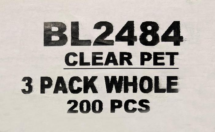 NEW, in-the-box — Commercial Packaging: 3-Pack Whole Clamshell, See-Thru