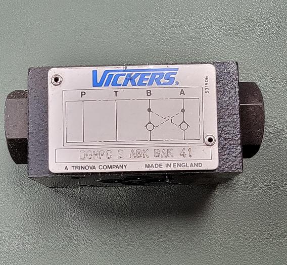 Used Vickers Manifold mcd-4416 w/dg4v hydraulic valve, w/dbl chuck valve, & solenoid valves (109) see details