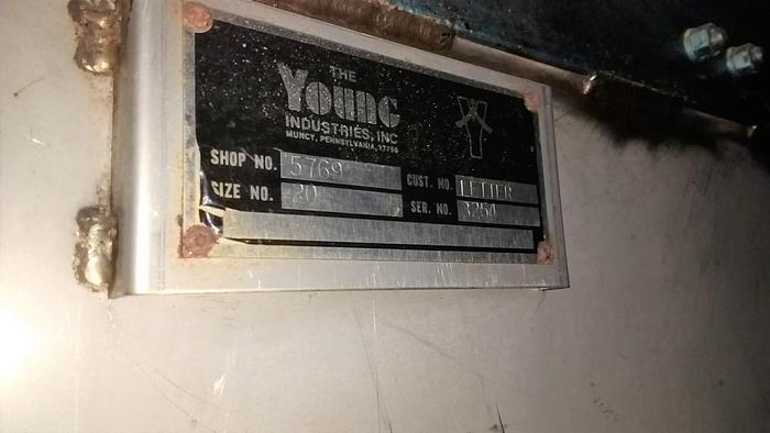 Used 20cuft Young Ribbon Blender SS