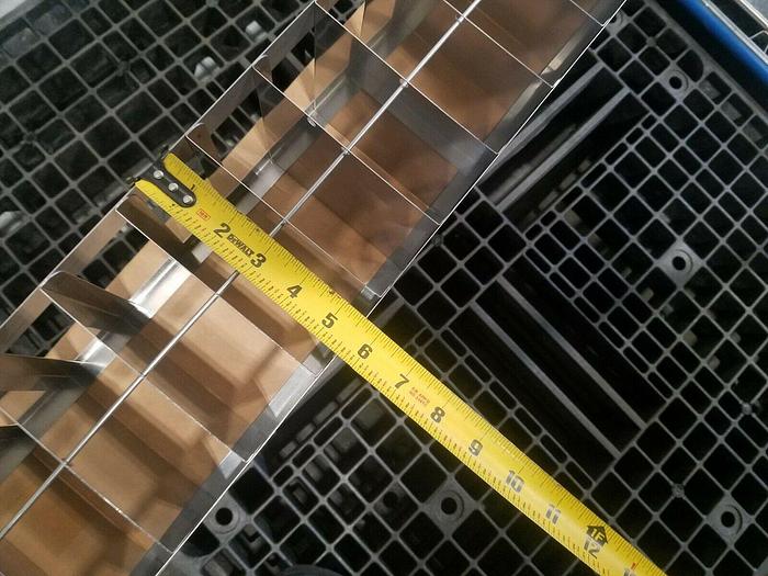 Used 26" Cell Bank Stainless Steel Stack Trays Racks Pharmaceutical