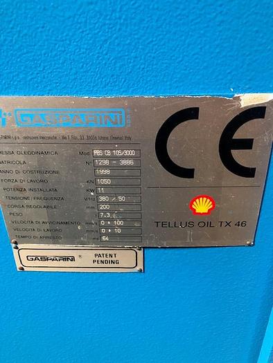 Usato Piegatrici Gasparini idraulica 3000 X 105