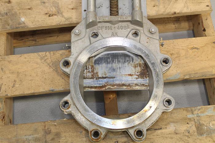 Used Wey Valve 8" Hand Operated Knife Gate Valve #44026