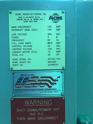 Used ACME/FANUC ROBOTIC POLISHING CELL WITH FANUC M710IB/45 ROBOT