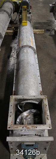 Used Continental Screw Conveyor, 11' Length, 10" Diameter #34126