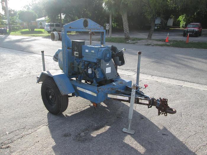 Used Trailer Mounted Thompson 6" Centrifugal Water Pump