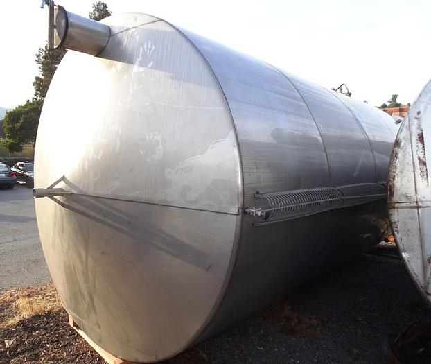 Used Tank, 7,600 Gallon, S/st, 9' x 16', Agit, Santa Rosa #C744493