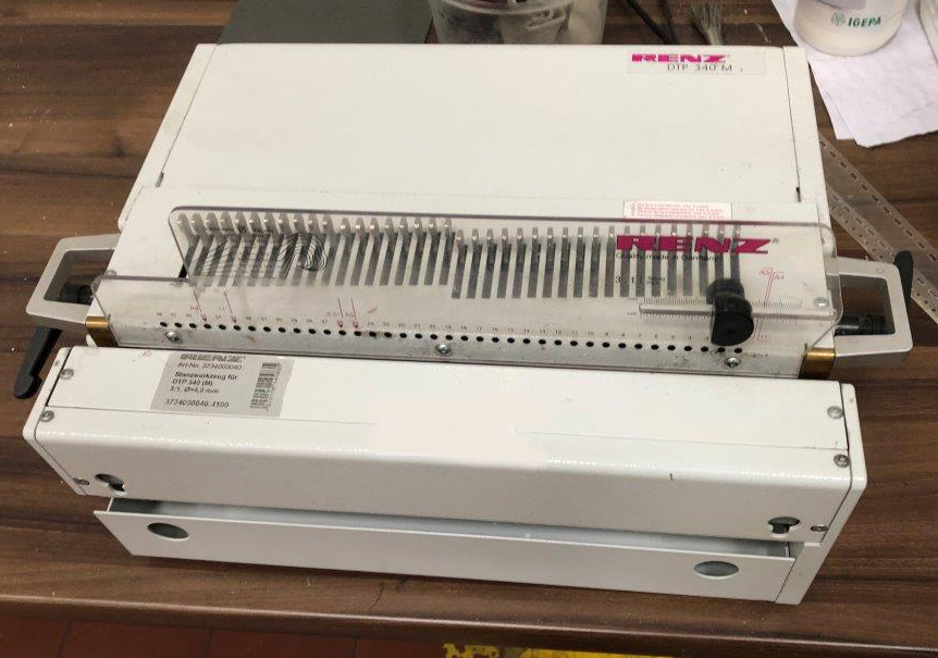 Used Renz DTP 340 electric wireo punching