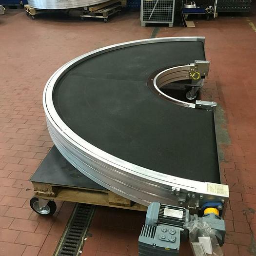 Gebraucht TRANSNORM Kurven Gurtförderer/ Förderband Kurve 180° 1600-105