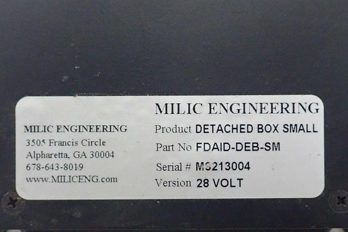 Used Milic Engineering FDAID DEB-SM Flight Display System Detached Box Small