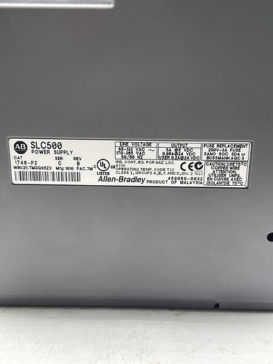 Used AB ALLEN BRADLEY 1746-P2 Ser C Rev B, 1746-A10 Ser B, 1746-IA16 Ser D, 1746-0A16 Ser D 