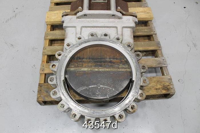 Used True Line 20" Hand Operated Knife Gate Valve #43547