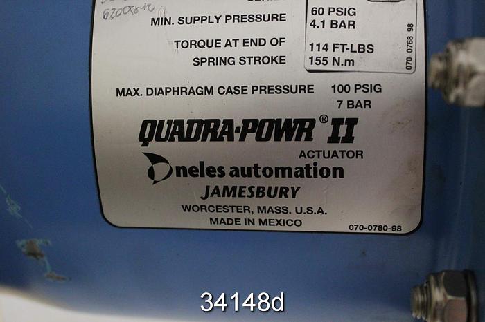 Unused Neles 6" Butterfly Valve, L12A150AA #34148
