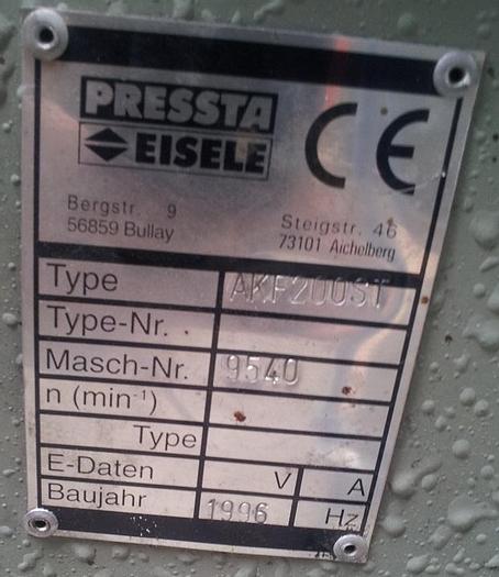 Used Ausklinkfräse Pressta Eisele AKF 200 ST