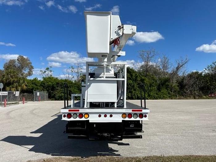 Used Lift-All 75ft Bucket Boom on 2008 Freightliner M2 106 4x4 Reg Cab Flatbed Truck - C84239