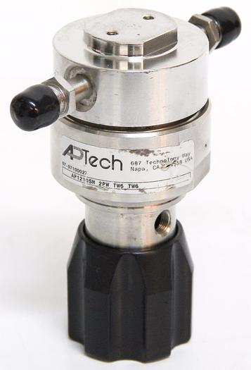 Used APTech AP1210SM Regulator 2PW TW6 TW6 1700PSI CGA 316 Male Tube Weld Ports (4451