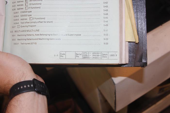 Used 1999 Citizen E-32 CNC Screw Machine | Chip Conveyor,Live Tools, Barfeed