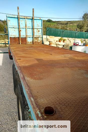 Used 1989 IVECO Turbostar 190-30 6X2 10 tyres flatbed truck
