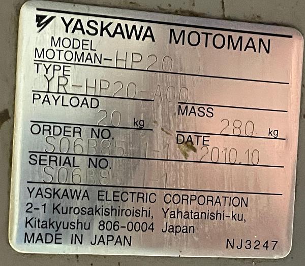 Used ADEPT VIPER S1700 6 AXIS ROBOT/MOTOMAN HP20 WITH ADEPT PA4 CONTROLLER