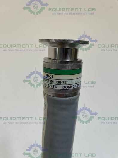 Used Saint Gobain PharmaSmooth 72" Chemflour Fluoropolymer Hose w/1" Sanitary Fitting