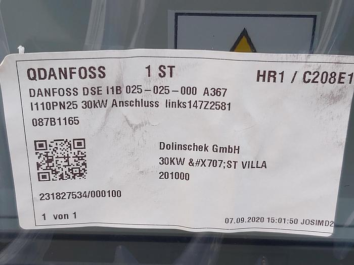 Fernwärmeübergabestation, DSE I1B PN25 30KW, Danfoss neu -50%