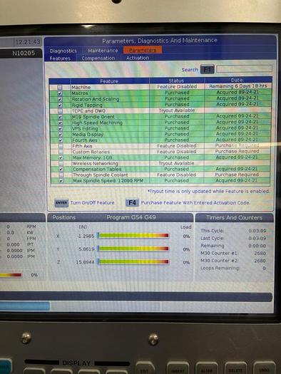 Used 2018 HAAS DM-1 4-Axis Vertical Machining Center