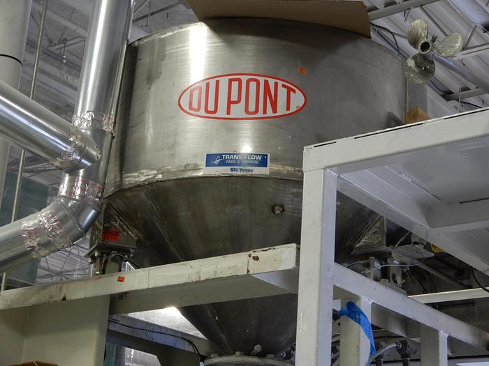 Used DUPONT AIR WEIGH HOPPER WITH DOUBLE SHAFT MEYERS DISPERSER AND TANK