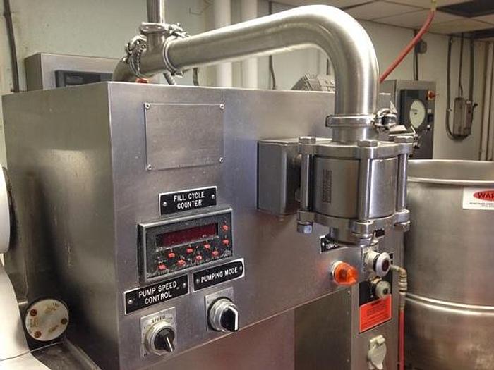 Used CHESTER-JENSEN THERMA-CHILL BULK FOOD BAG FILLING & TYING STATION (STOCK #541).