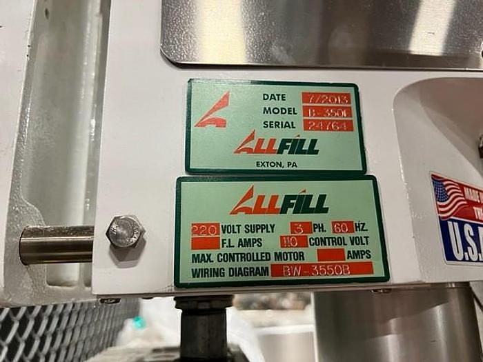 Used ALL-FILL B-350-E SINGLE HEAD POWDER FILLER