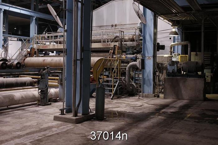 Used Metso 220" Trim Medium/Liner Fourdrinier Paper Machine #37014