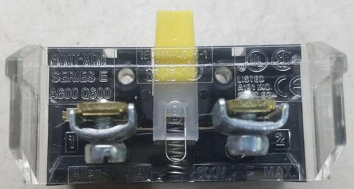 ALLEN BRADLEY 800T-XD6 MINI CONTACT BLOCK SERIES E