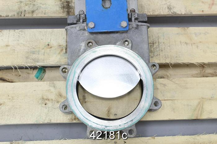 Used Orbinox 21-3636R 8" Hand Operated Knife Gate Valve #42181