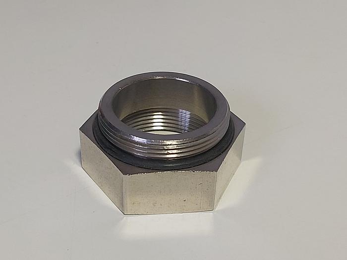 4 Stück Reduktion, MS vernickelt, mit O Ring, M40/Pg29, Agro neuwertig
