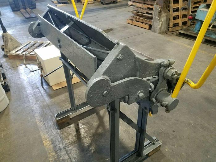 Used 36" Inch Peck Stow Sheet Metal Finger Brake Made In USA 16 Gauge Bender