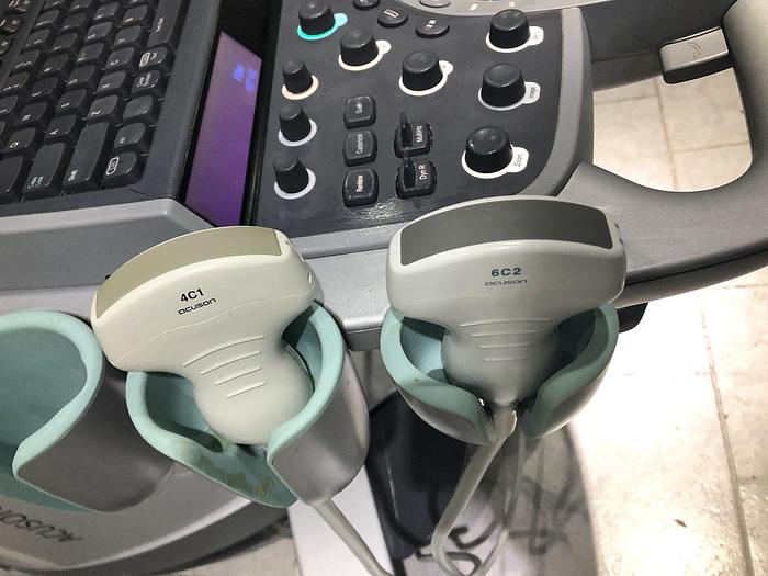 Used Siemens Acuson S1000 Ultraschallsystem mit 5 Sonden, Mitsubishi Drucker P95