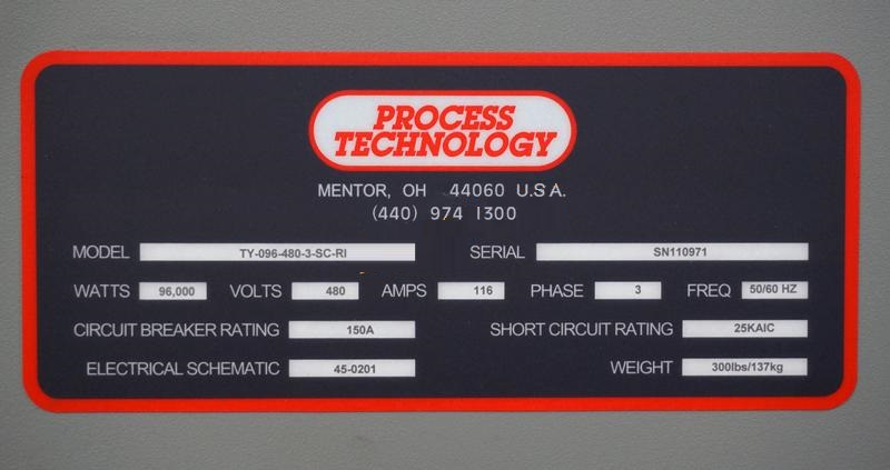 Used Process Technology   Tytan Inline Instantaneous water heater 96KW