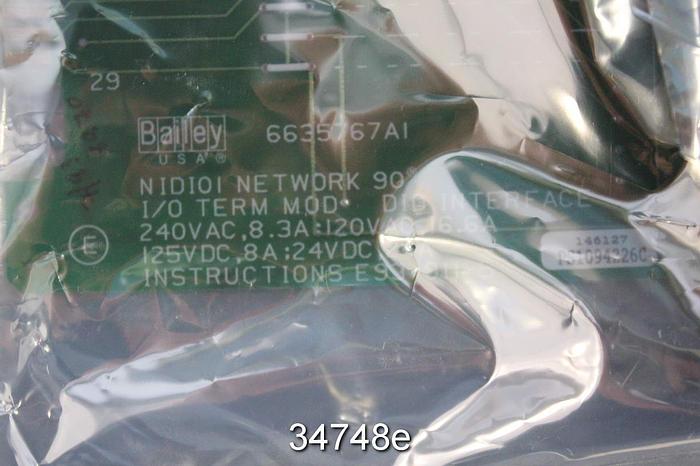 Used ABB Bailey NIDI01 Digital I/O Termination Module, Infi 90 #34748