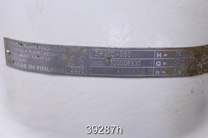 Used Sulzer ZPP10-250 Split Case Pump, Duplex Steel Casing, 10x12 #39287