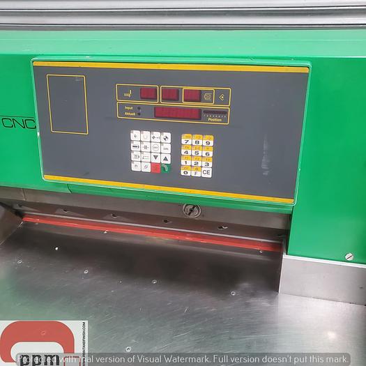 Used EBA 10/720 CNC Programmable Paper Guillotine with Light Beam Guards