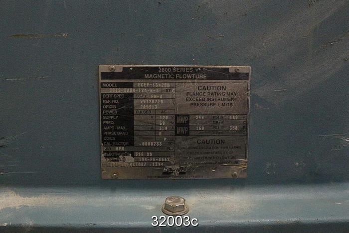 Used Foxboro ECEP-13420D-2812-SABA-TSA-G-T 12" Magnetic Flow Tube #32003