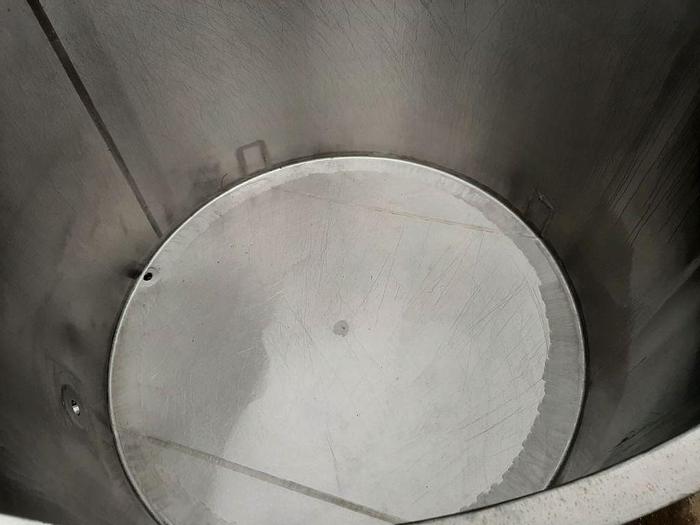 Used Tank, 1,050 Gallon, S/st, FT/SB, 72" x 59" #S744489