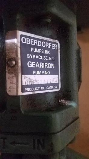 Used Oberdorfer Geariron Pump Boiler Pump