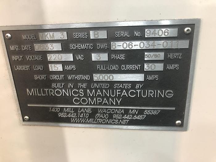 Used 1994 Milltronics Partner VKM3, Retrofit in 2006 with Centurion 7 Control